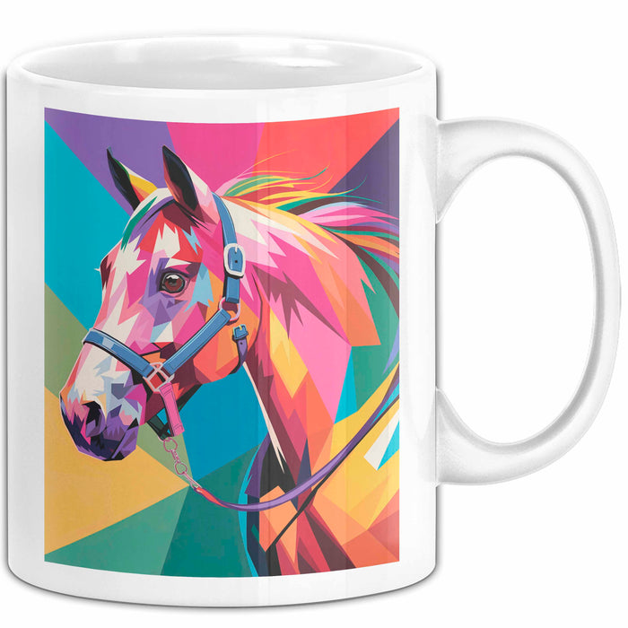Pferde Tierliebhaber Tasse Geschenk Lustige Geschenkidee Spruch Weiß Trendation