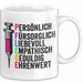 Krankenschwester Pflege Betreuung Tasse Geschenk Lustige Geschenkidee Spruch Pflege Weiß Trendation