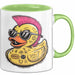 Quietscheente Tier Tasse Geschenk Lustige Geschenkidee Spruch Punk Ente Entenküken Grün Trendation