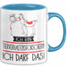 Geschenk für Tierverhaltensforscherin Tasse Lustige Geschenkidee Geburtstag Ich Bin Tierverhaltensforscherin Ich Darf Das Blau Trendation