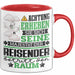 Reisender Geschenk Tasse Lustiger Spruch Erheben Sie Sich Der Reisender Betritt den Raum Rot Trendation