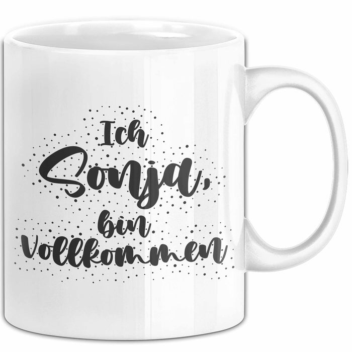 Sonja Tasse Ich Sonja, Bin Vollkommen Geschenk Weiß Trendation