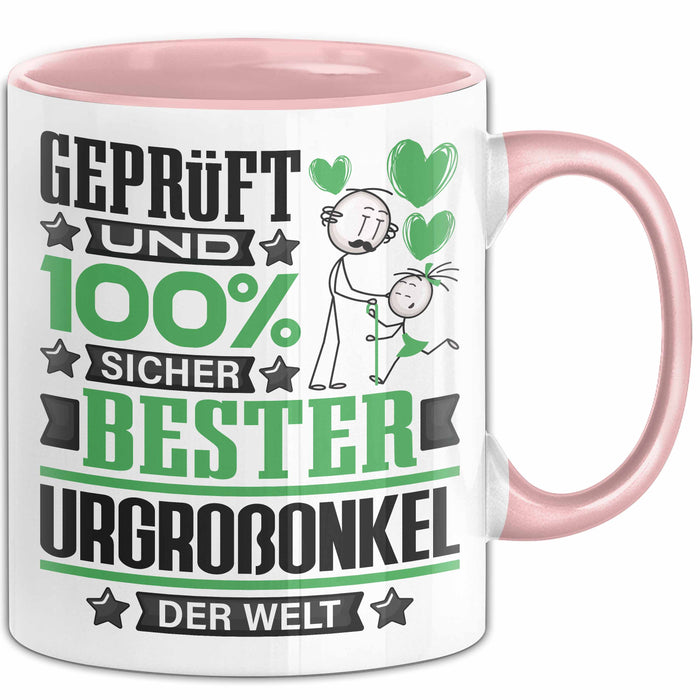 Urgroßonkel Geschenk Lustiger Spruch für Urgroßonkel Geschenkidee Bester Urgroßonkel Der Welt Rosa Trendation