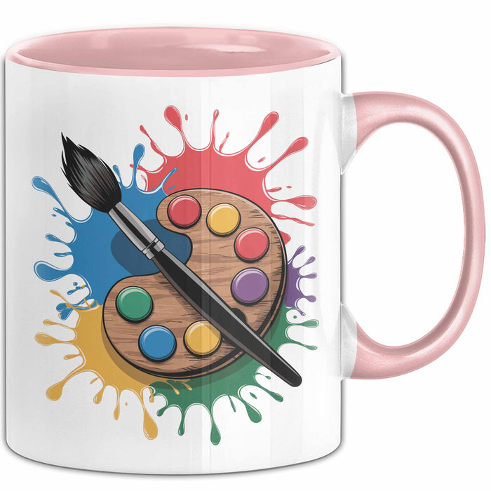Künstler Tasse Geschenkidee für Kreative Maler Rosa Trendation