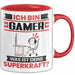 Gamer Tasse Geschenk für Gamer Geburtstag Lustiger Spruch Kaffee-Becher Was Ist Deine Superkraft Rot Trendation