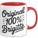 Brigitte Tasse Geschenk Original 100% Brigitte Geschenkidee Geburtstag Rot Trendation