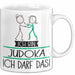 Geschenk für Judoka Tasse Lustige Geschenkidee Geburtstag Ich Bin Judoka Ich Darf Das Weiß Trendation