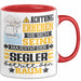 Segler Geschenk Tasse Lustiger Spruch Erheben Sie Sich Der Segler Betritt den Raum Rot Trendation