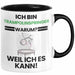 Trampolinspringer Geschenk Tasse Lustiger Spruch Ich Bin Trampolinspringer Warum Weil Ich Es Kann Geschenkidee Bester Trampolinspringer Geburtstag Kaffee-Becher Trendation