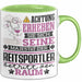 Reitsportler Geschenk Tasse Lustiger Spruch Erheben Sie Sich Der Reitsportler Betritt den Raum Grün Trendation