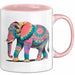 Elefant Tier Blumen Tasse Geschenk Lustige Geschenkidee Spruch Rosa Trendation