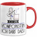 Geschenk für Komponistin Tasse Lustige Geschenkidee Geburtstag Ich Bin Komponistin Ich Darf Das Rot Trendation