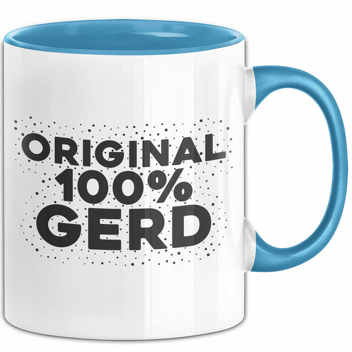 Gerd Tasse Original 100% Gerd Geschenk Blau Trendation