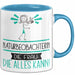 Naturbeobachterin Geschenk Tasse Becher Die Frau Die Allen Kann Geschenkidee für eine Naturbeobachterin Lustig Blau Trendation