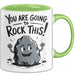Motivierend Inspirierend Tasse Geschenk Lustige Geschenkidee Spruch Du Wirst Das Rocken Grün Trendation