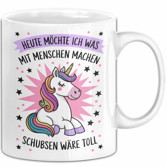 Sarkasmus Sarkastisch Tasse Geschenk Lustige Geschenkidee Spruch Heute Möchte Ich Was Mit Menschen Machen Weiß Trendation