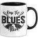 Jazz Tasse Geschenk Keep The Blues Alive Musik Becher Trendation