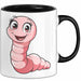Regenwurm Tasse Geschenk Lustige Geschenkidee Spruch Schwarz Trendation