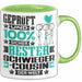 Schwiegercousin Geschenk Lustiger Spruch für Schwiegercousin Geschenkidee Bester Schwiegercousin Der Welt Grün Trendation