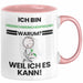 Meerschweinchenfreund Geschenk Tasse Lustiger Spruch Ich Bin Meerschweinchenfreund Warum Weil Ich Es Kann Geschenkidee Bester Meerschweinchenfreund Geburtstag Kaffee-Becher Rosa Trendation