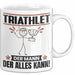 Triathlet Tasse Geschenk für Triathlet Der Mann Der Alles Kann Geschenkidee zum Geburtstag Weiß Trendation