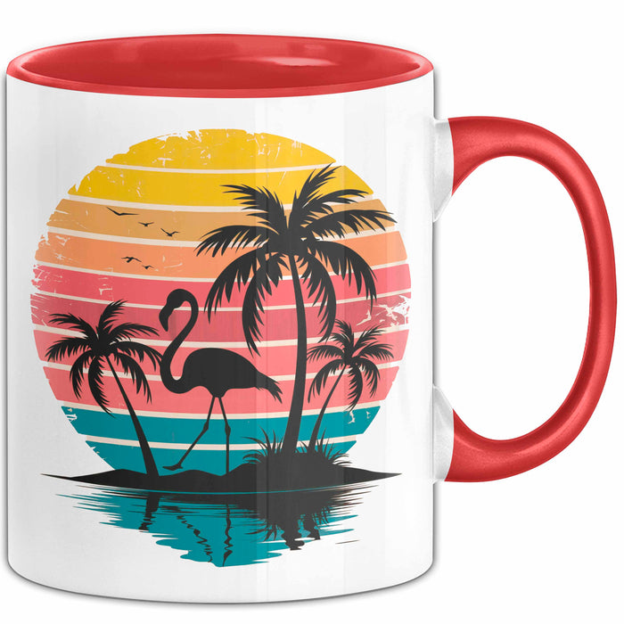 Flamingo Tier Tasse Geschenk Lustige Geschenkidee Spruch Rot Trendation