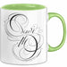 Kalligraf Tasse Geschenkidee für Handlettering Künstler Grün Trendation