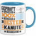 Kanute Geschenk Lustiger Spruch für Kanute Geschenkidee Bester Kanute Der Welt Blau Trendation