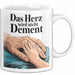 Krankenschwester Pflege Betreuung Tasse Geschenk Lustige Geschenkidee Spruch Das Herz Wird Nicht Dement Weiß Trendation