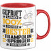 Trampolinspringer Geschenk Lustiger Spruch für Trampolinspringer Geschenkidee Bester Trampolinspringer Der Welt Rot Trendation