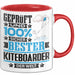 Kiteboarder Geschenk Lustiger Spruch für Kiteboarder Geschenkidee Bester Kiteboarder Der Welt Rot Trendation