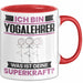 Yogalehrer Tasse Geschenk für Yogalehrer Geburtstag Lustiger Spruch Kaffee-Becher Was Ist Deine Superkraft Rot Trendation