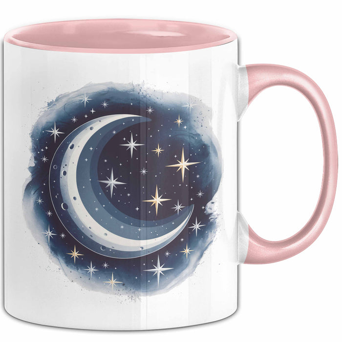 Astronomie Tasse Geschenkidee für Sternengucker Spruch Rosa Trendation