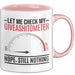 Sarkasmus Tasse Geschenk Giveashitometer Geschenkidee Lustig Kollege Rosa Trendation