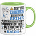 Musikfestival-Besucher Geschenk Tasse Lustiger Spruch Erheben Sie Sich Der Musikfestival-Besucher Betritt den Raum Grün Trendation