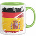 Deutsch Spanier Tasse Geschenk Lustiger Becher Geschenkidee Spanien Kaffee-Becher Grün Trendation