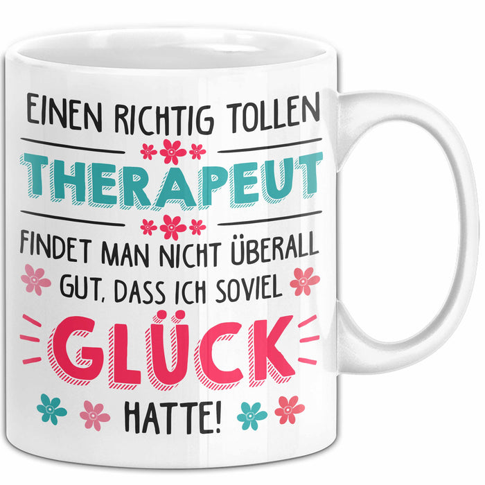 Physiotherapeut Physiotherapie Tasse Geschenk Lustige Geschenkidee Spruch Eine Richtig Tolle Therapeut Findet Man Nicht Überall Weiß Trendation