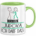 Geschenk für Judoka Tasse Lustige Geschenkidee Geburtstag Ich Bin Judoka Ich Darf Das Grün Trendation