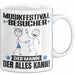 Musikfestival-Besucher Tasse Geschenk für Musikfestival-Besucher Der Mann Der Alles Kann Geschenkidee zum Geburtstag Weiß Trendation