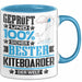 Kiteboarder Geschenk Lustiger Spruch für Kiteboarder Geschenkidee Bester Kiteboarder Der Welt Blau Trendation