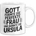 Ursula Tasse Geschenk Gott Formte Die Perfekte Frau Ursula Geschenkidee Weiß Trendation