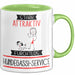 Hundegassi-Service Tasse Geschenk Becher Stark Attraktiv Furchtlos Hundegassi-Service Lustige Geschenkidee Grün Trendation