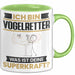 Vogelretter Tasse Geschenk für Vogelretter Geburtstag Lustiger Spruch Kaffee-Becher Was Ist Deine Superkraft Grün Trendation