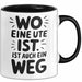 Ute Tasse Geschenk Wo Eine Ute Ist Ist Auch Ein Weg Geschenkidee Becher mit Name Schwarz Trendation