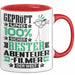 Abenteuerfilmer Geschenk Lustiger Spruch für Abenteuerfilmer Geschenkidee Bester Abenteuerfilmer Der Welt Rot Trendation