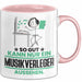 Musikverleger Geschenk Tasse So Gut Kann Nur Ein Musikverleger Aussehen Geschenkidee Kaffee-Becher Rosa Trendation