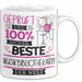Musikbibliothekarin Geschenk Becher Tasse Gott Schuf Alle Menschen Gleich Nur Die Besten Durfeten Musikbibliothekarin Werden Geschenkidee Lustig Weiß Trendation