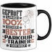 Parkour-Trainer Geschenk Lustiger Spruch für Parkour-Trainer Geschenkidee Bester Parkour-Trainer Der Welt Schwarz Trendation