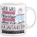 Kajakfahrerin Tasse Geschenk Spruch Wer Will Schon Prinzessin Sein Wenn Man Auch Kajakfahrerin Sein Kann Weiß Trendation