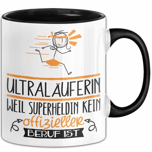 Ultraläuferin Geschenk Tasse Lustiger Spruch Ultraläuferin Weil Superheldin Kein Offizieller Beruf Ist Geschenkidee Trendation